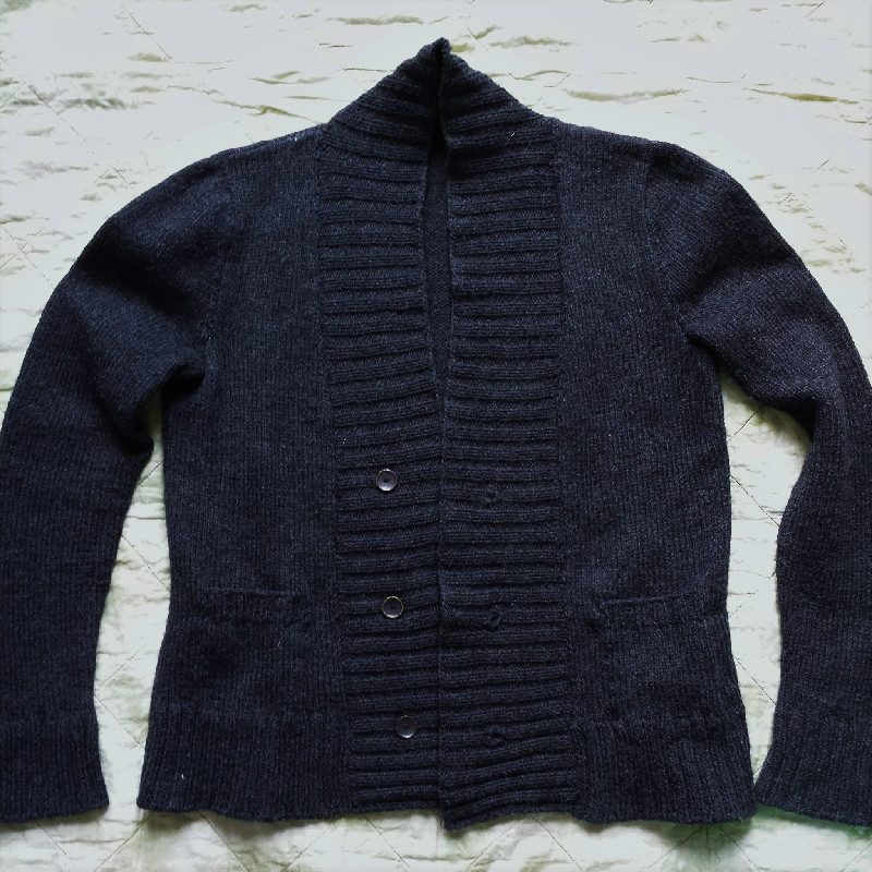 A finished sweater