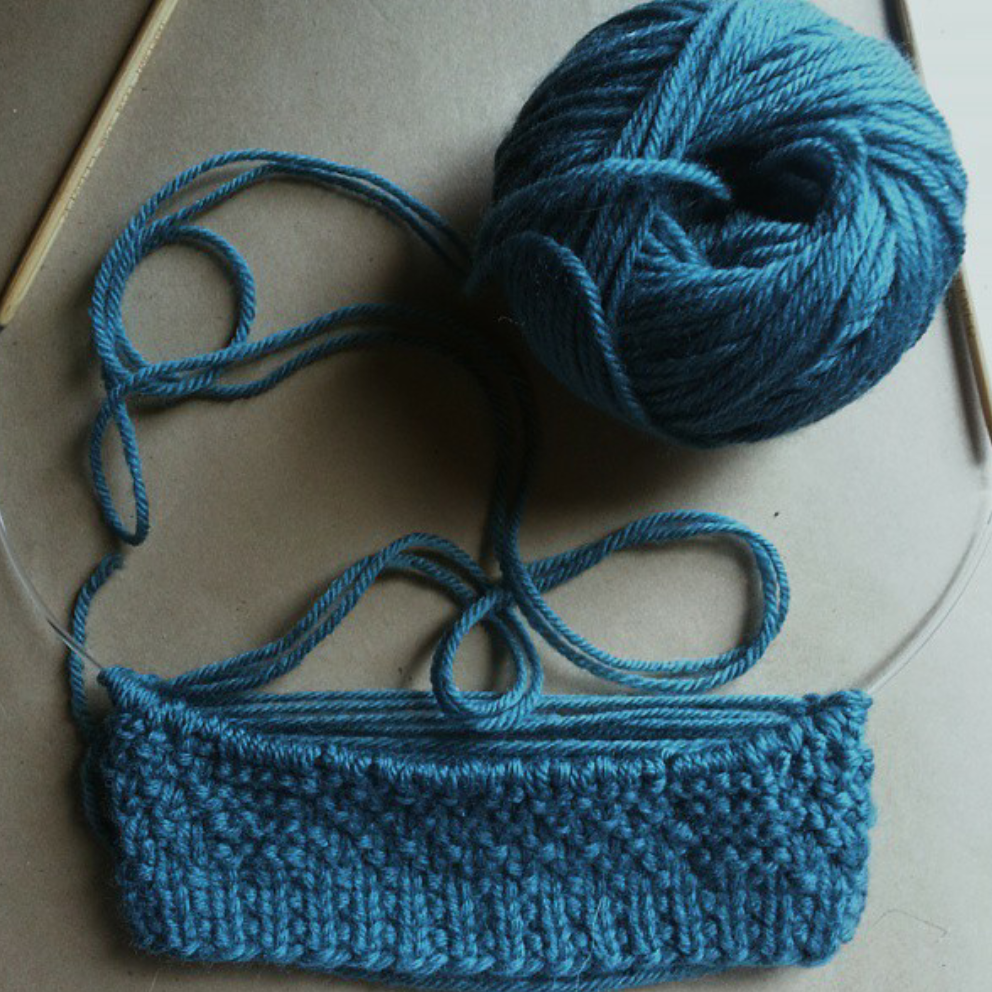 A swatch in progress