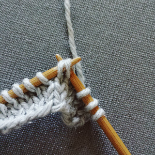 Slip slip knit: step Two