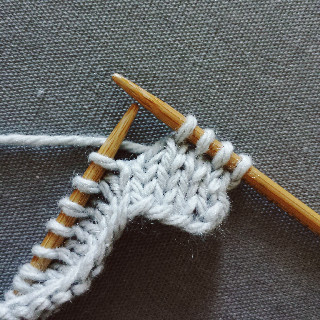 Slip slip knit: step Three